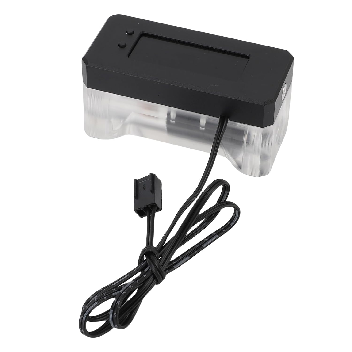 Water Cooling Digital Flow Rate Temperature Display Alarm, Aluminum Alloy and Acrylic Alarm with Small 3 Pin Interface for High Monitoring