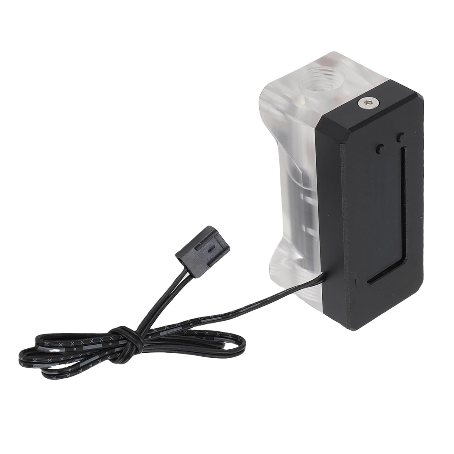 Water Cooling Digital Flow Rate Temperature Display Alarm, Aluminum Alloy and Acrylic Alarm with Small 3 Pin Interface for High Monitoring