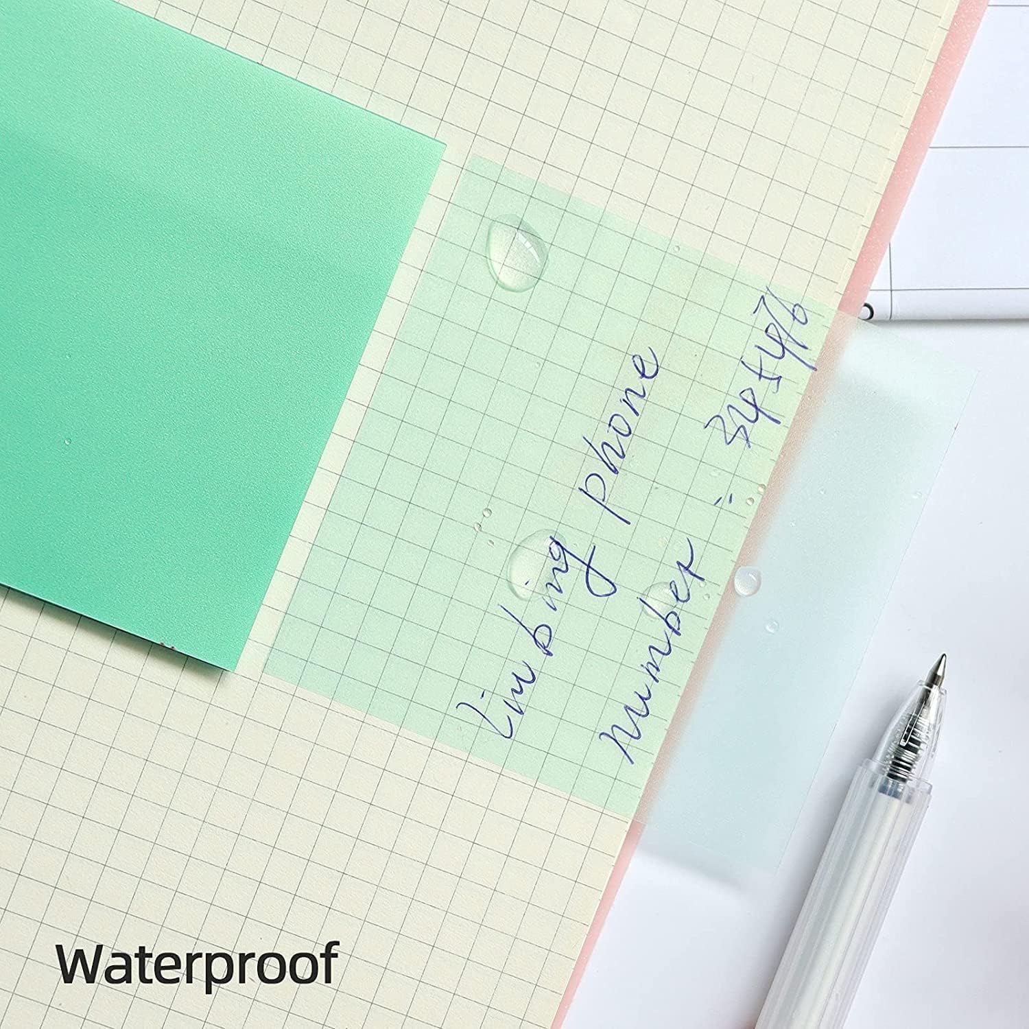 300 Pcs Notepads, Transparent Adhesive Notes, 300.00 Morandi