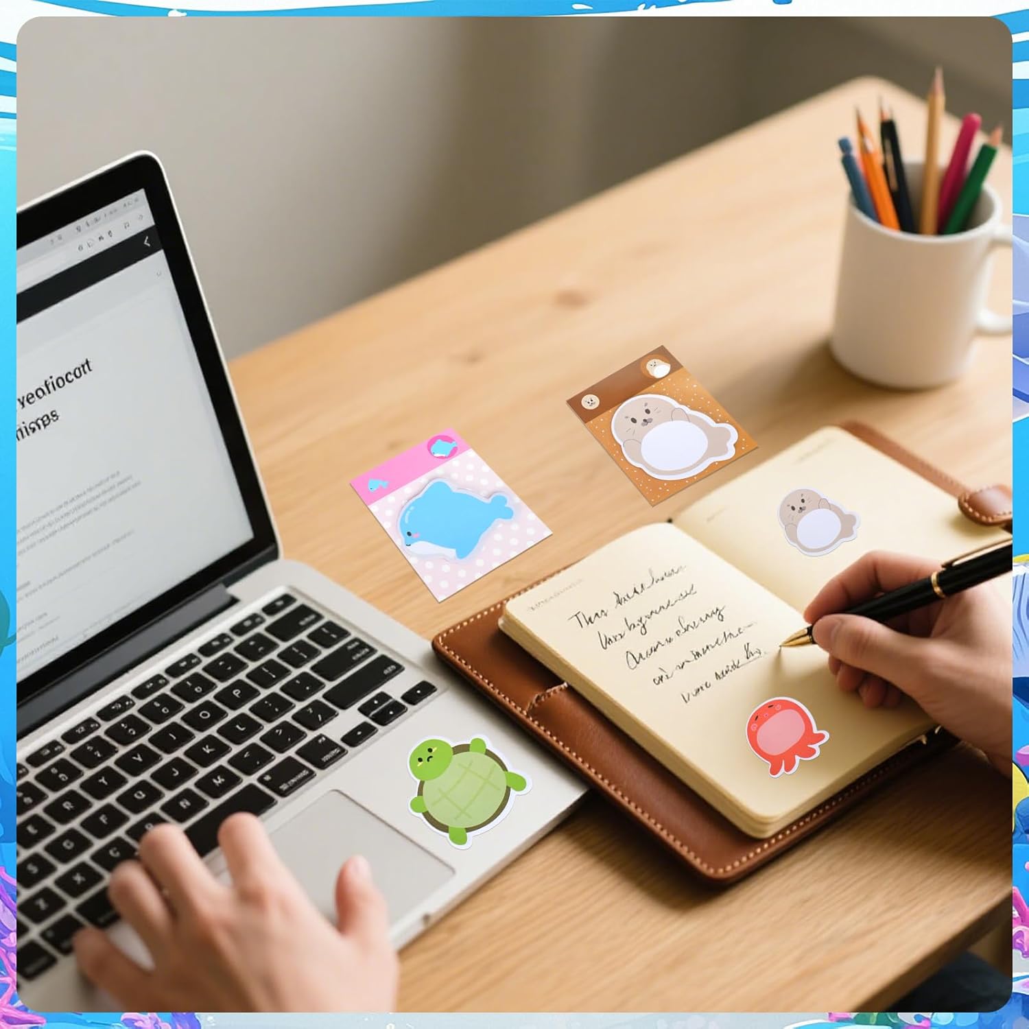 40 Pack Sticky Note, Cute Animal Note Set for Kids Students, Mini Party Bag Fillers for School Class Office Supplies Gifts
