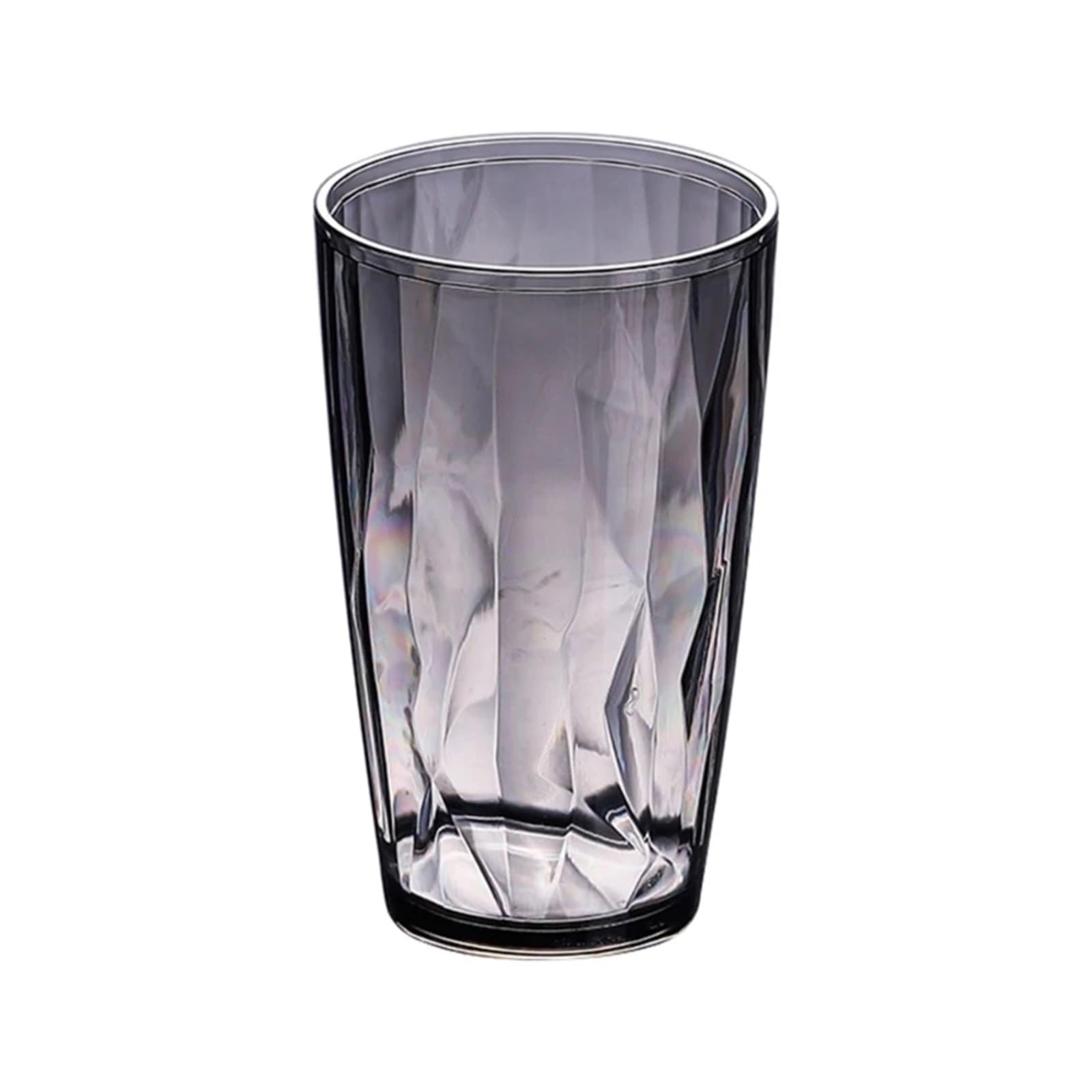 6pcs Unbreakable Drinking Glasses 490ml Shatterproof Water Tumblers Reusable Fruit Juice Beer Champagne Cup for Bar(Light for Grey)