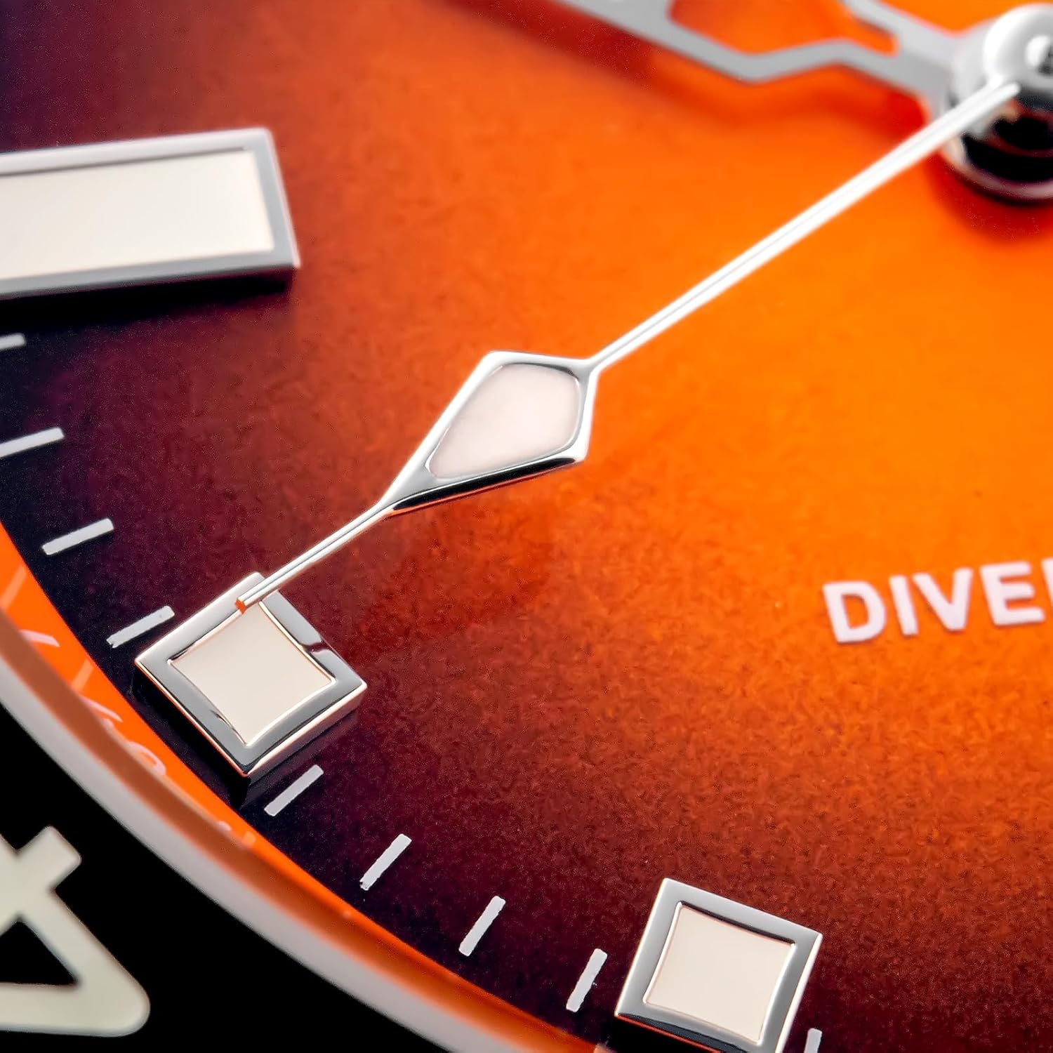 ADDIESDIVE Quartz Men's Diver's Watch 200M Luminescent Stainless Steel Orange-2089