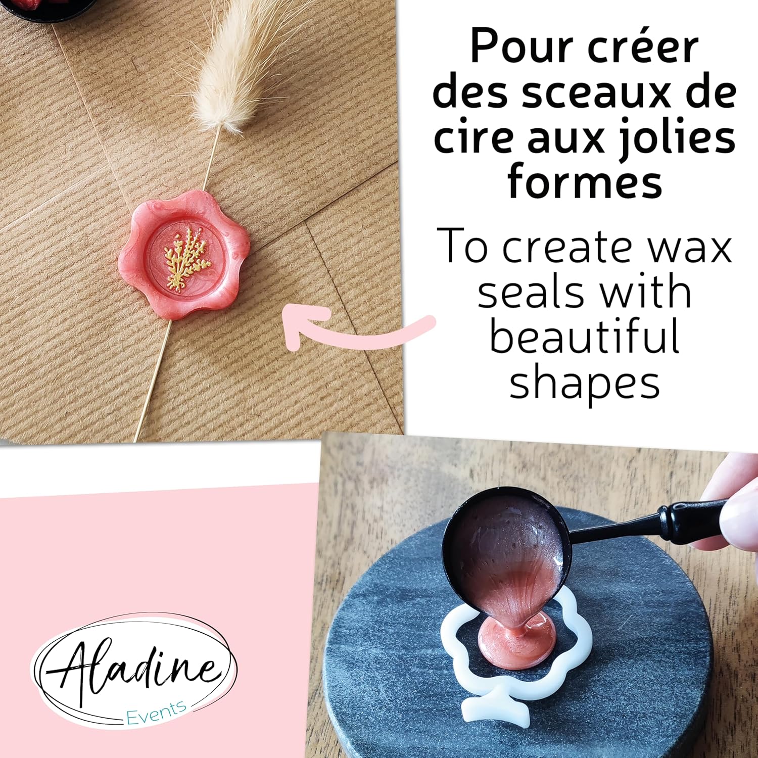 Aladine - 6 wax stamp molds