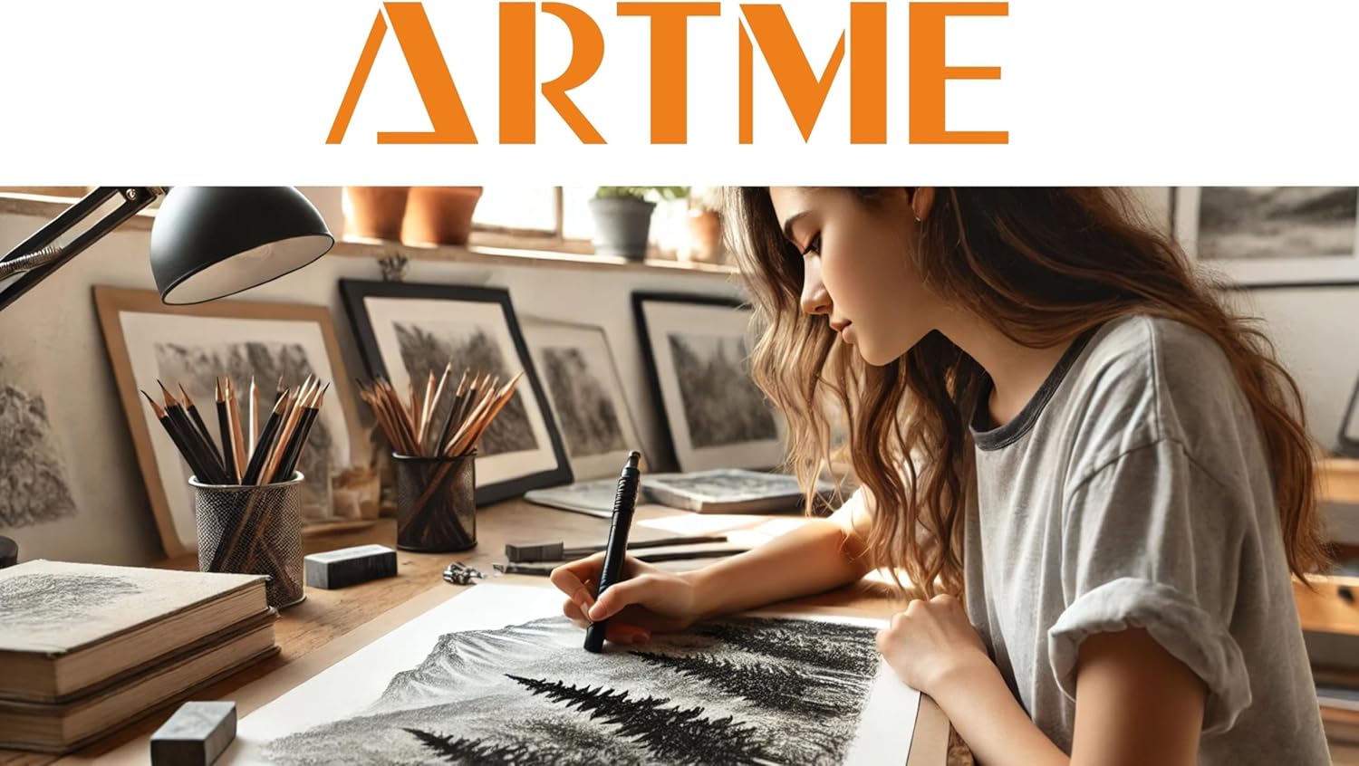 Artme Electric/Automatic Eraser – 22 Refills Included (2.3mm & 5mm) – Sketches, Architects, Engineers and Students Black and Grey.