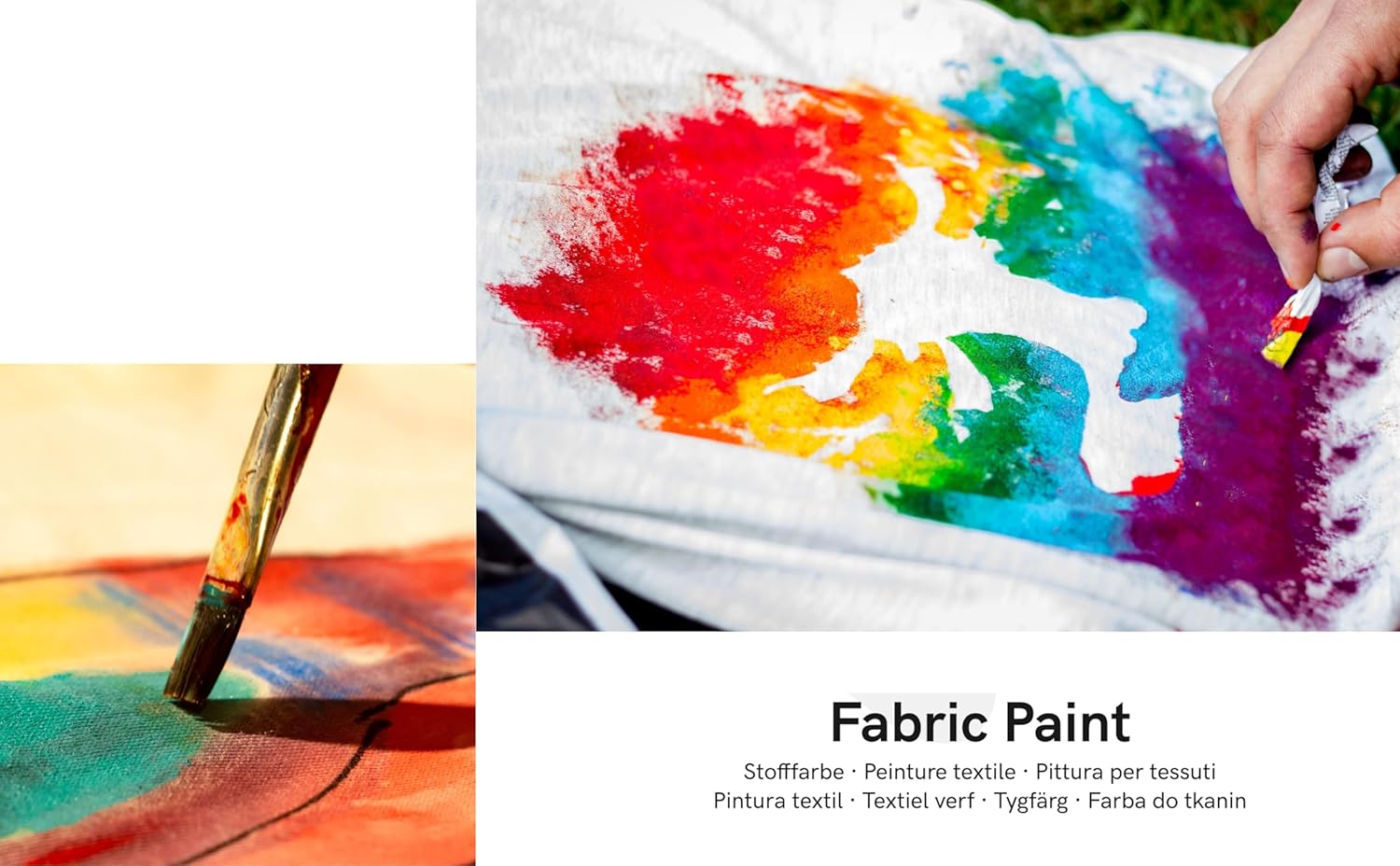 Artme Set of fabric dyes 20 colors 20 ml x20 - Washable Fabric paint x 20
