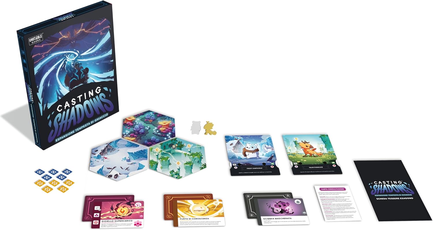 Asmodee Casting Shadows Ice Storm, Board Game Expansion, 8+ Years, Italian Edition