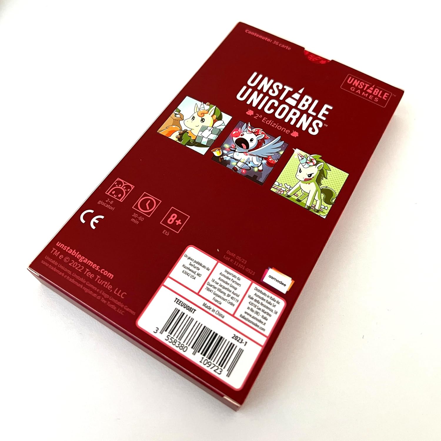 Asmodee Unstable Unicorns: Christmas Special, Card Game Expansion, Italian Edition