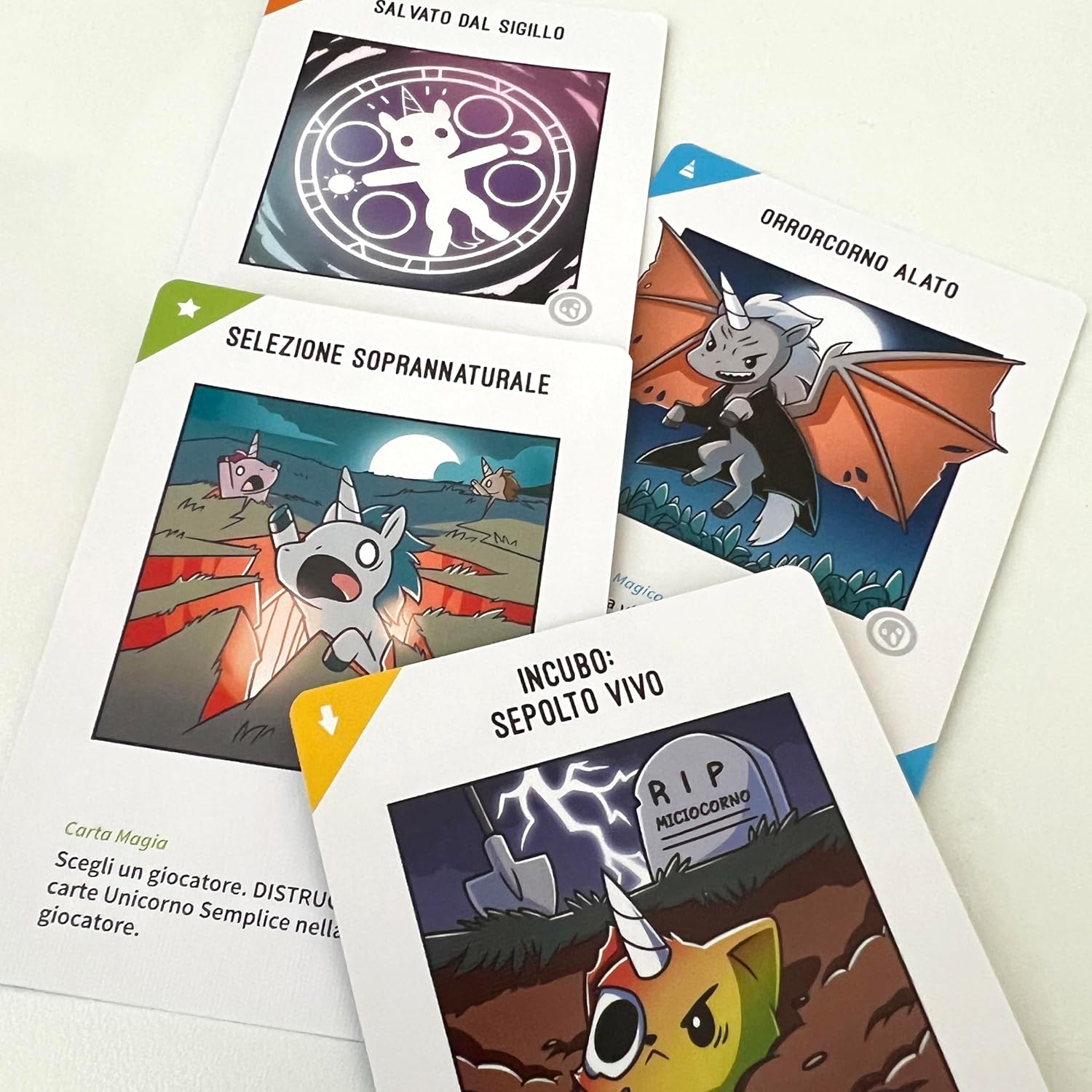 Asmodee Unstable Unicorns Nightmares, Board Game Expansion, Italian Edition