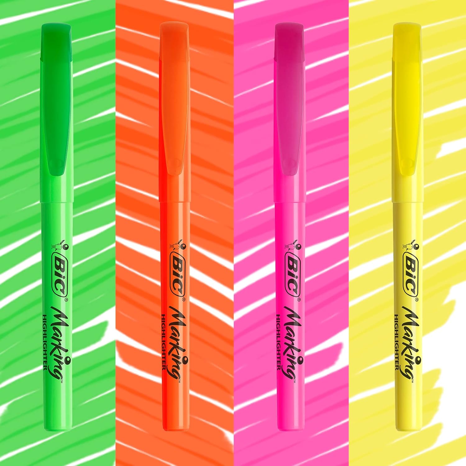 Bic Brite Liner - Highlighter, pack of 5, assorted colours