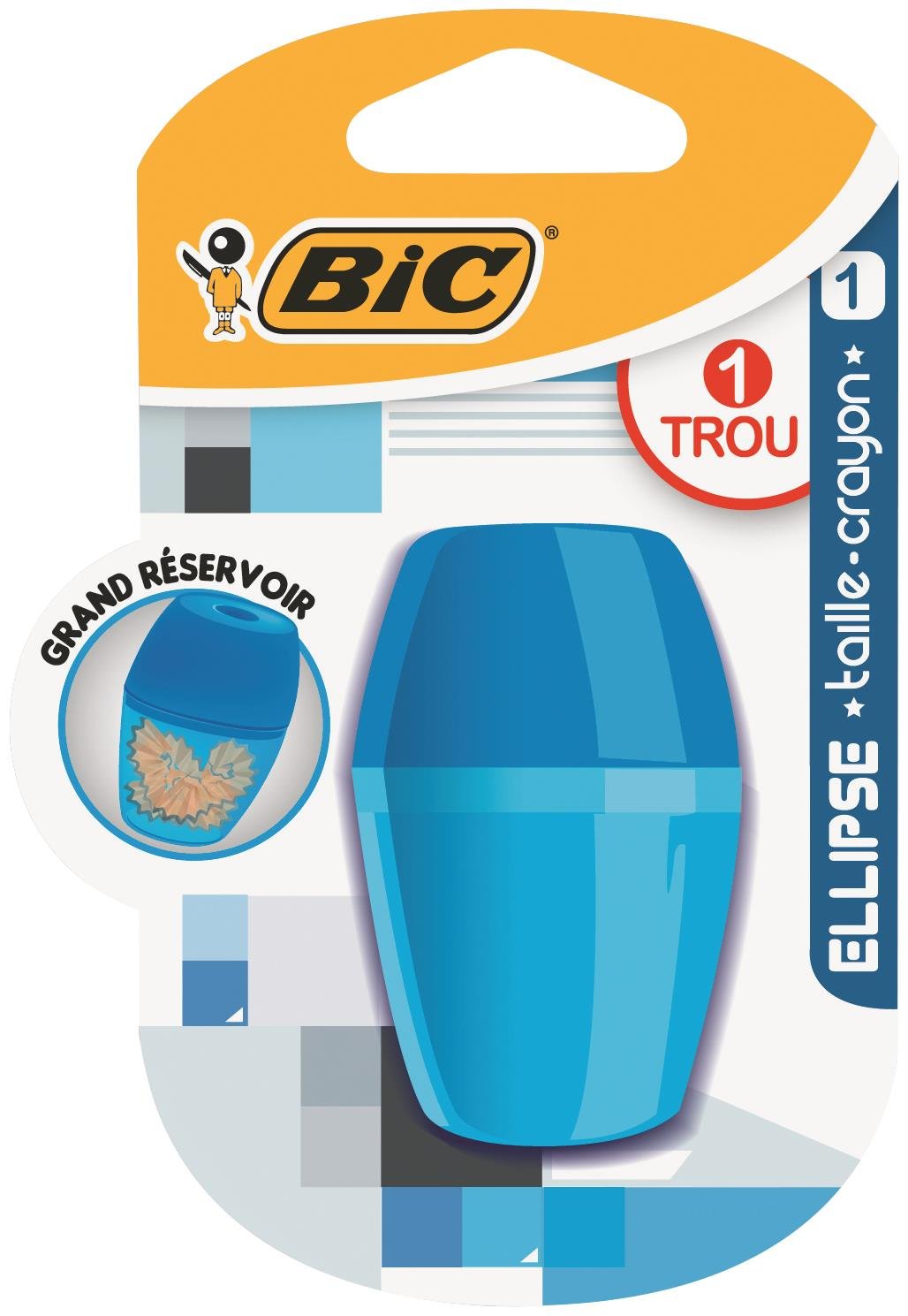 BIC Ellipse Pencil Size 1 Use with Tank and Clamshell Random Color