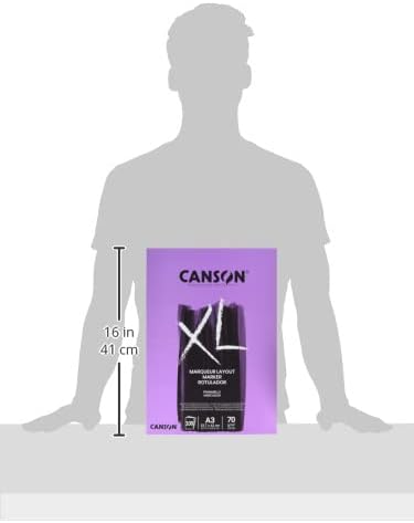Canson XL Marker, album for markers, including solvent or alcohol based ones, A3, 100 sheets, extra smooth 70g/m A3 A3 format