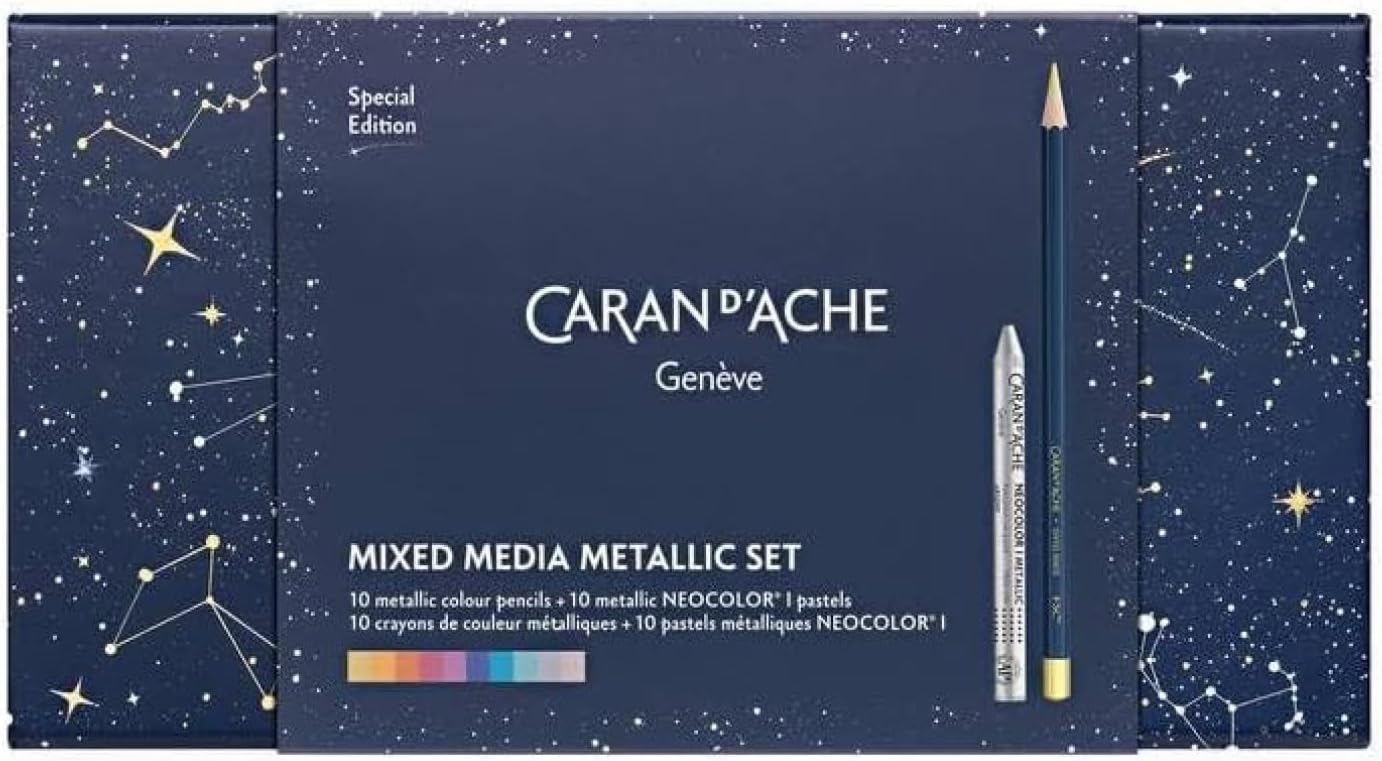 Caran d'Ache COSMIC BLUE multi-product set - special edition