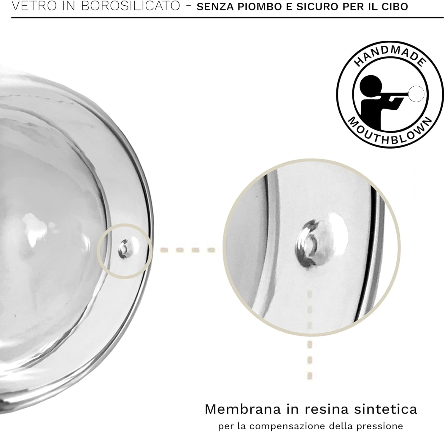 Creano 1 Double Wall Thermal Cup 250ml with Handle and Saucer - Borosilicate Glass Tumbler - Thermal Cup Latte Macchiato Tea Ideal Gift - 1x 250ml