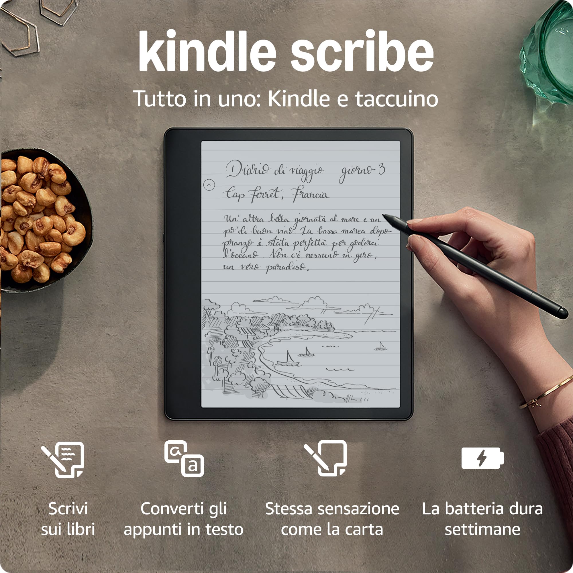 Kindle Scribe (2022) - 16 GB | The first Kindle and digital notebook, all in one, with 10.2'' Paperwhite screen at 300 ppi | With premium pen 16 GB premium pen
