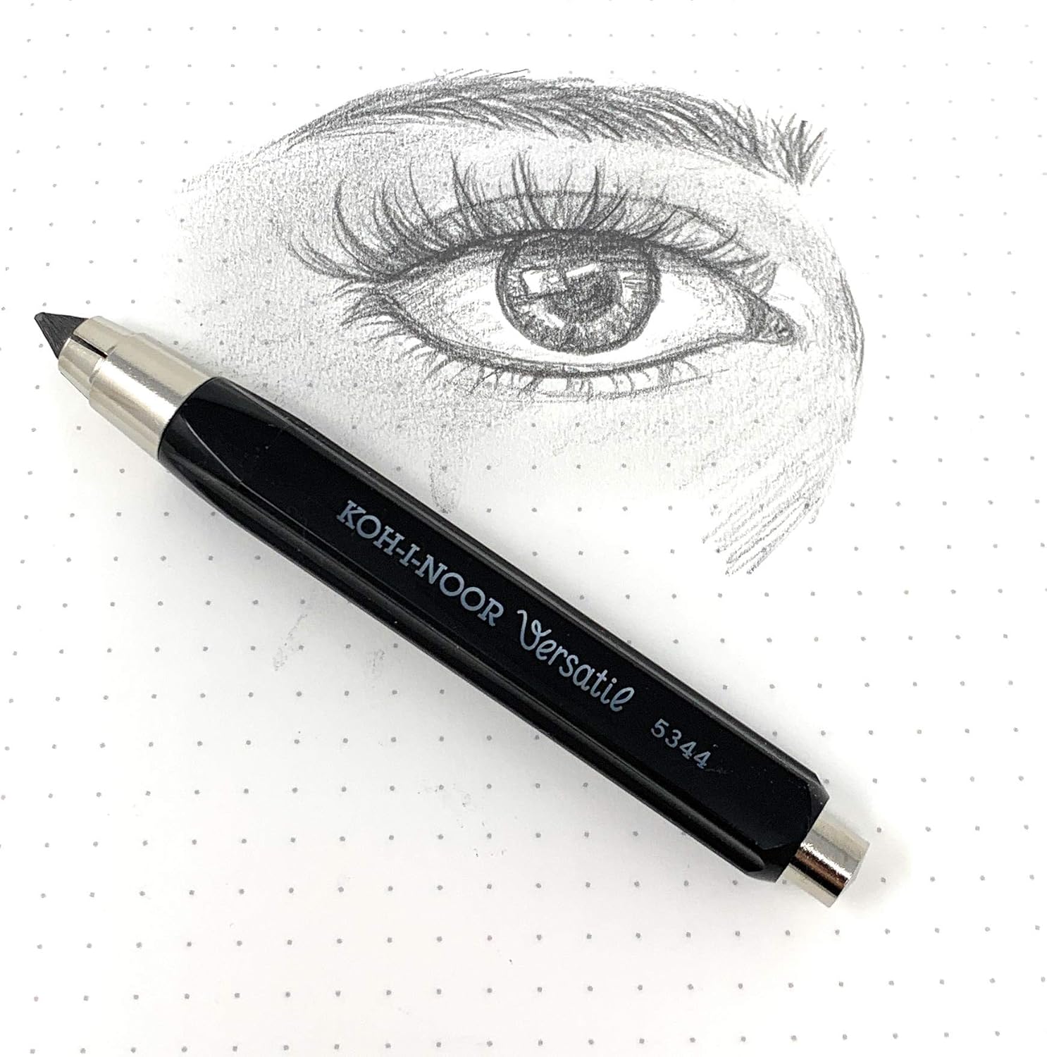 KOH-I-NOOR - Short mechanical pencil, 5.6 mm lead, 10 cm, color: Black 1 unit (Pack of 1)