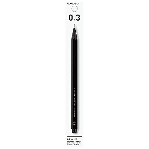 KOKUYO Enpitsu Sharp Mechanical Pencil | 0.3mm | Black