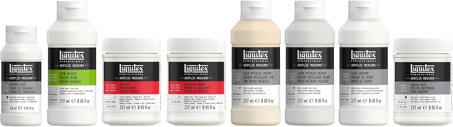 Liquitex Medium Metallic Silver - 237ml 1 unit (Pack of 1) Medium Metallic Silver
