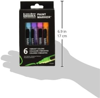 Liquitex Paint Marker 6 Fine Tip Markers in Bright Colors