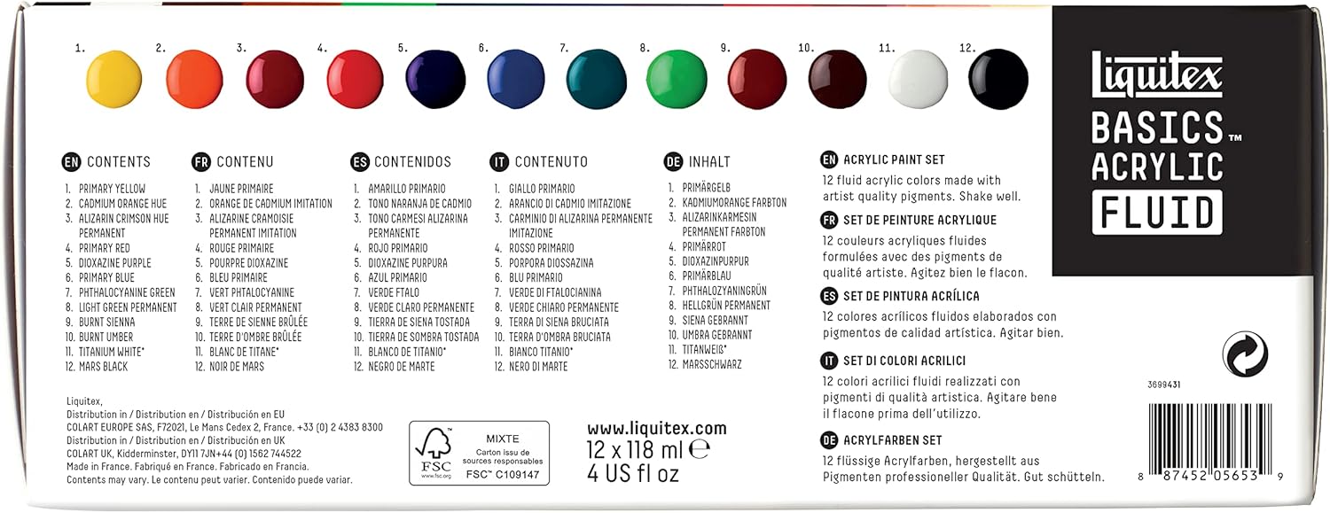 LQX BASICS FLUID ASSORTMENT 12X118ML 12 x 118 ml Assortment