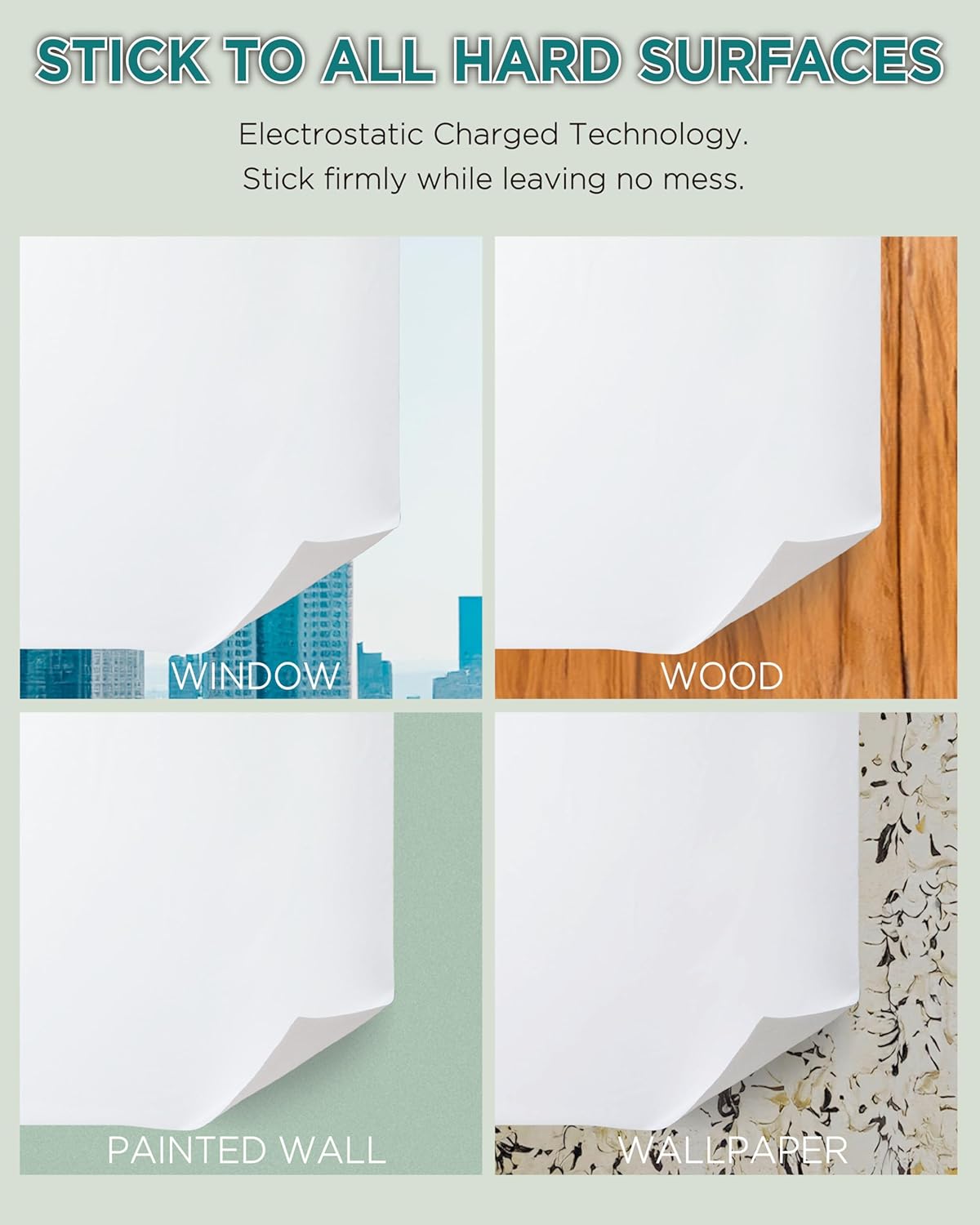 Magique Self-Adhesive Whiteboard Film with 25 Sheets and Marker - Sticks to All Hard Surfaces - 60cm x 80cm Basic Whiteboard