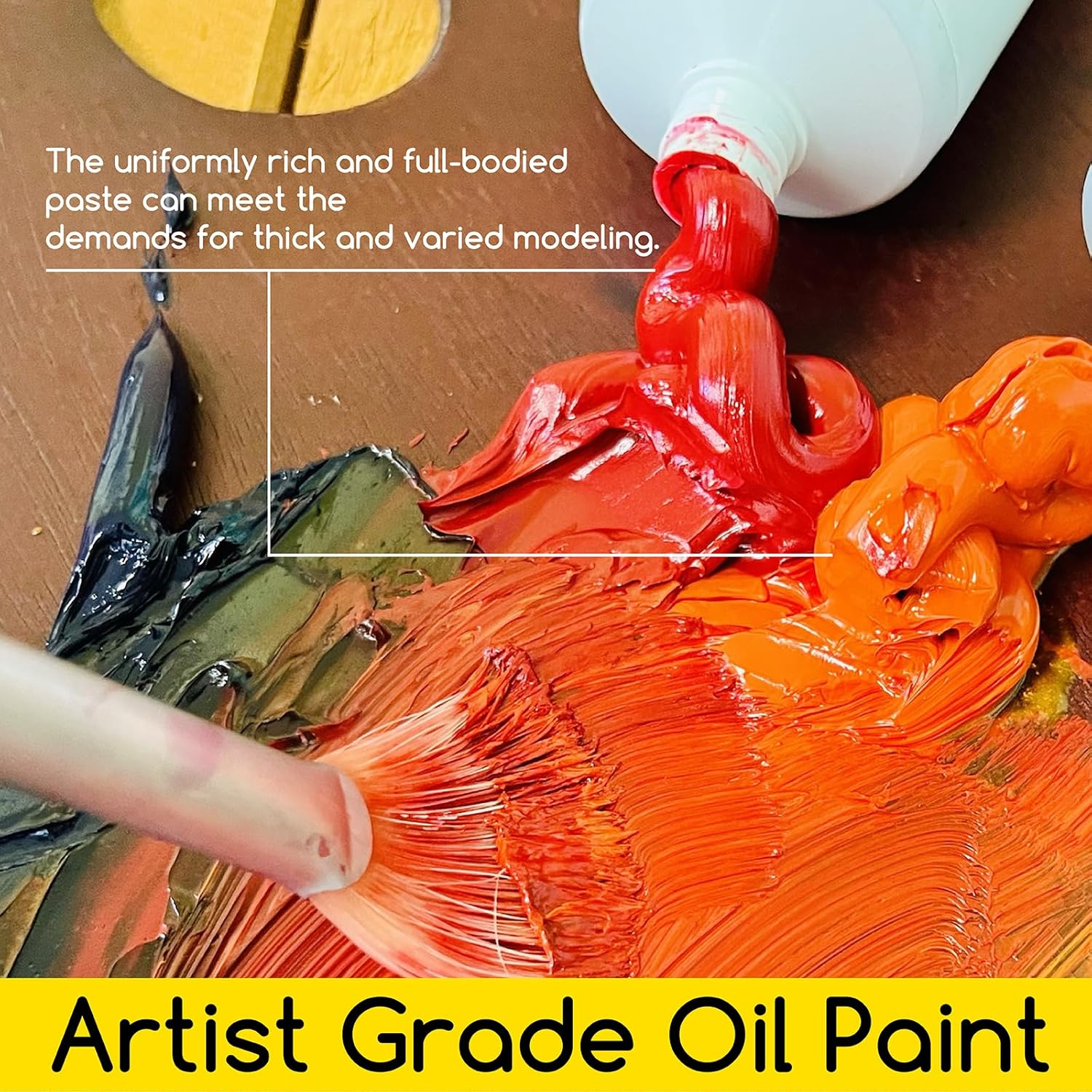 MEEDEN Oil Paint Set for Artists: 12 Colors x 60ml Tubes of Oil Paints - Necessary for Oil Painting on Canvas 60ml/Tube Set of 12 Colors
