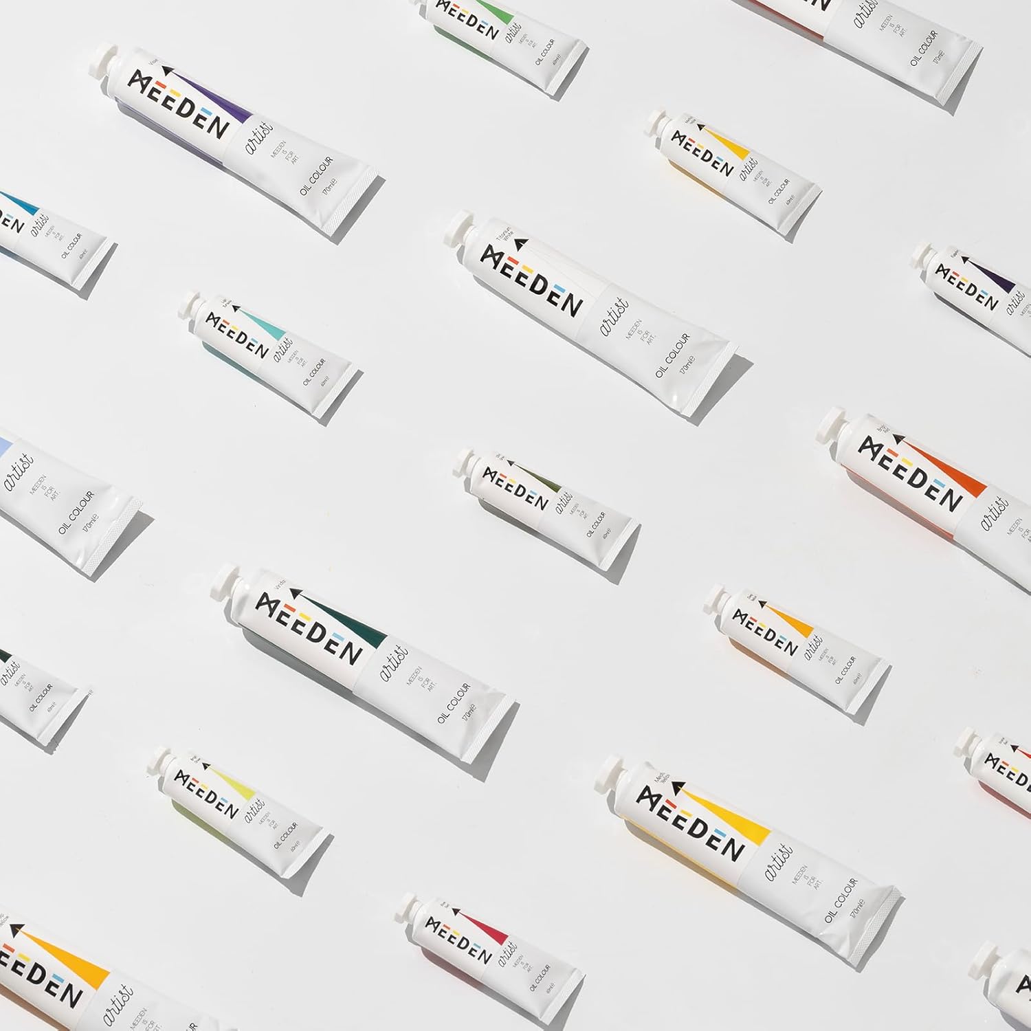 MEEDEN Oil Paint Set for Artists: 12 Colors x 60ml Tubes of Oil Paints - Necessary for Oil Painting on Canvas 60ml/Tube Set of 12 Colors