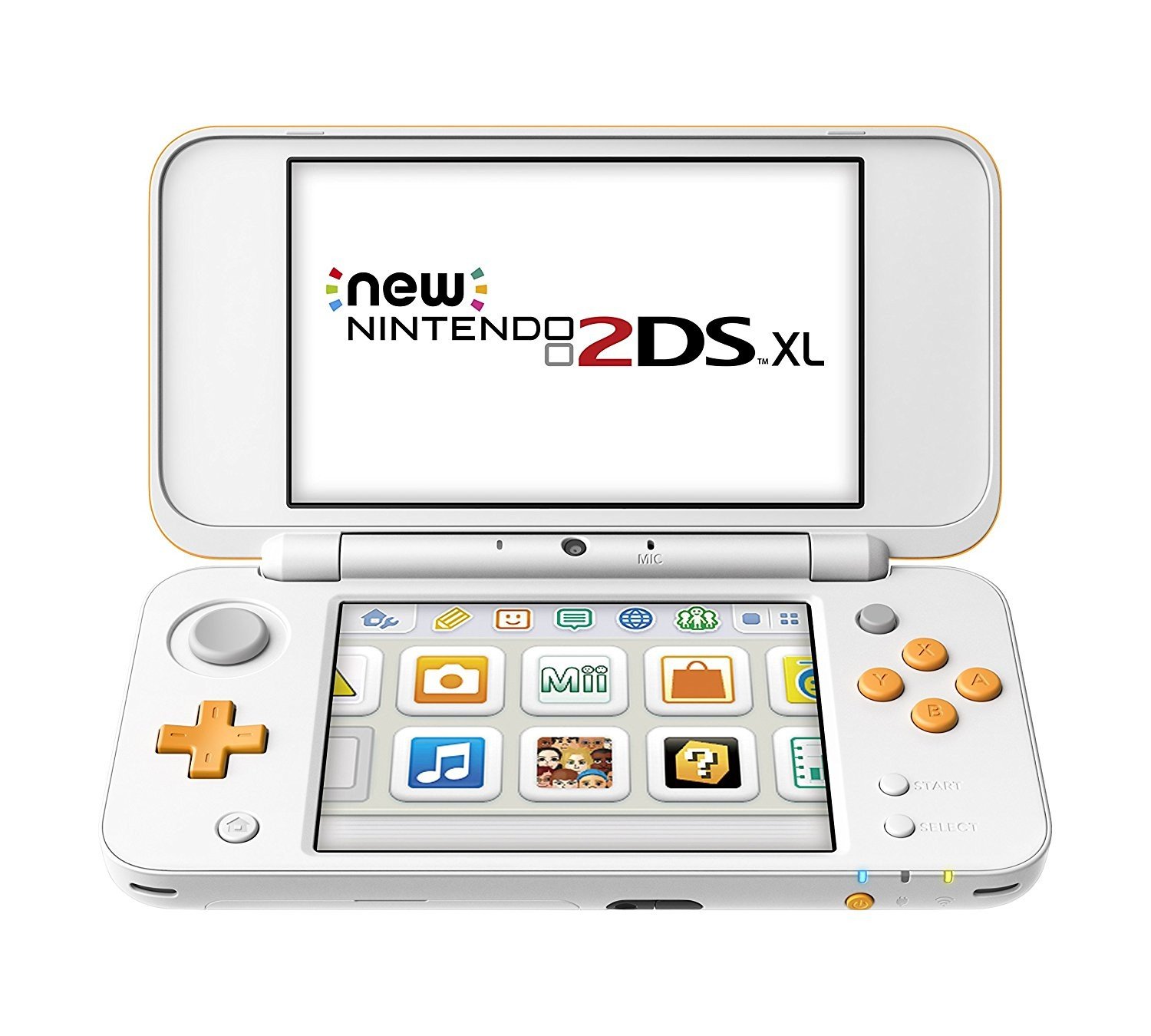 New Nintendo 2DS XL, White/Orange Nintendo 2DS White/Orange