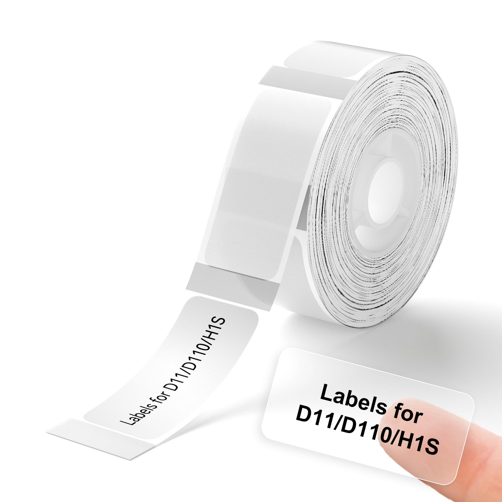NIIMBOT D11 Thermal Label Paper 14×30mm Waterproof Tear-Resistant Stickers Replacement for D11 Label Print Office & Home 210 Labels/Roll (Clear)