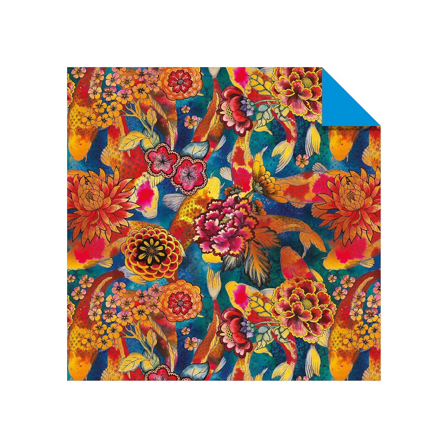 Origami Paper Bright Flowers: Double-sided Origami Sheets With 12 Punchy Floral Designs (Instructions for 5 Projects Included)