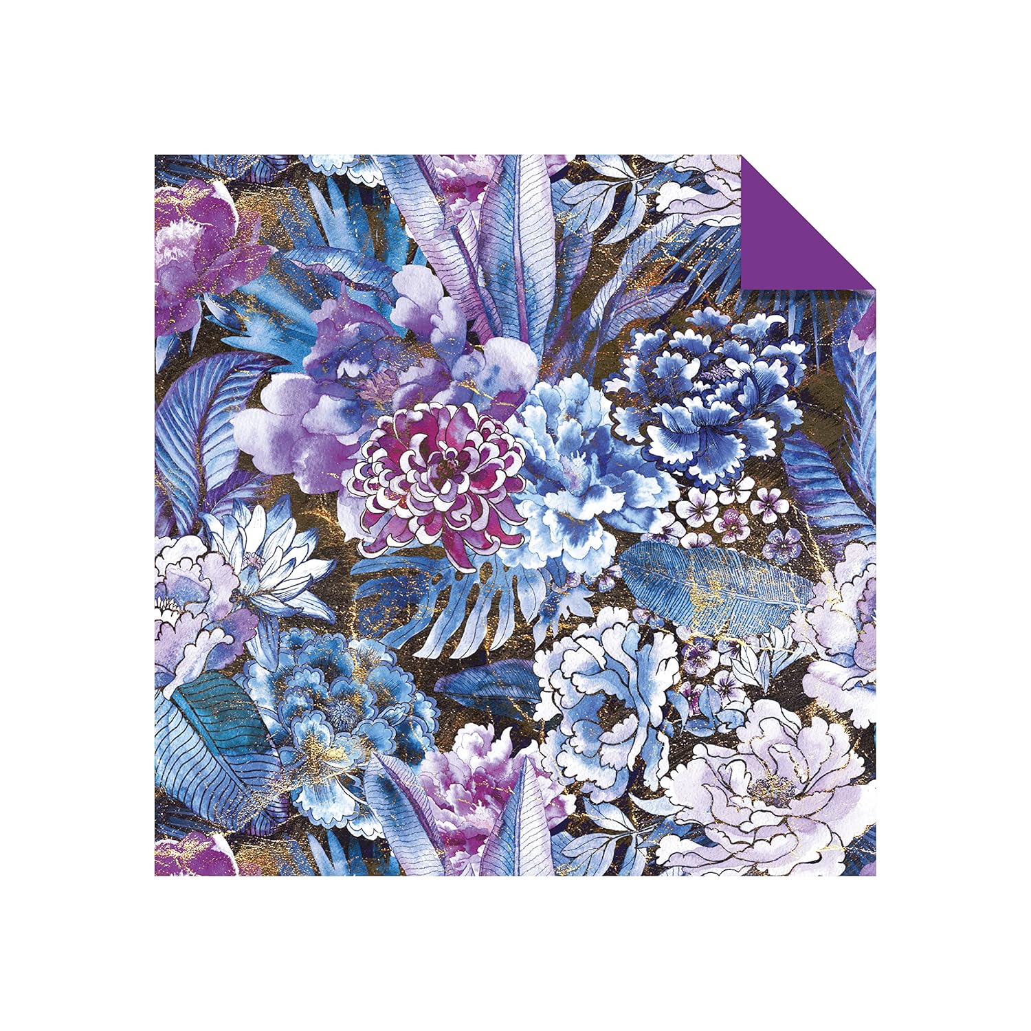 Origami Paper Bright Flowers: Double-sided Origami Sheets With 12 Punchy Floral Designs (Instructions for 5 Projects Included)