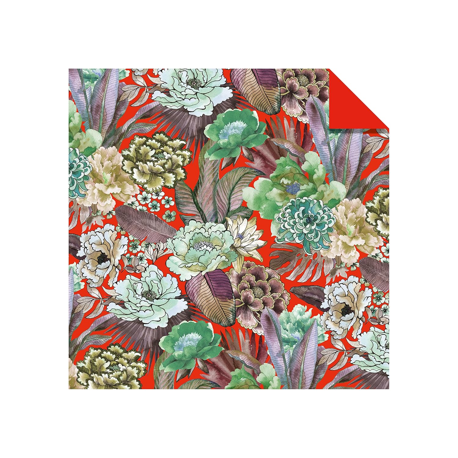 Origami Paper Bright Flowers: Double-sided Origami Sheets With 12 Punchy Floral Designs (Instructions for 5 Projects Included)