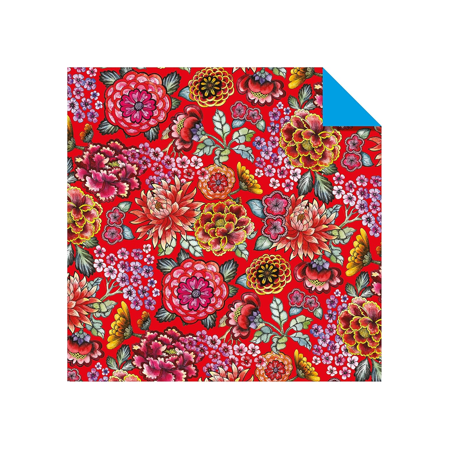 Origami Paper Bright Flowers: Double-sided Origami Sheets With 12 Punchy Floral Designs (Instructions for 5 Projects Included)