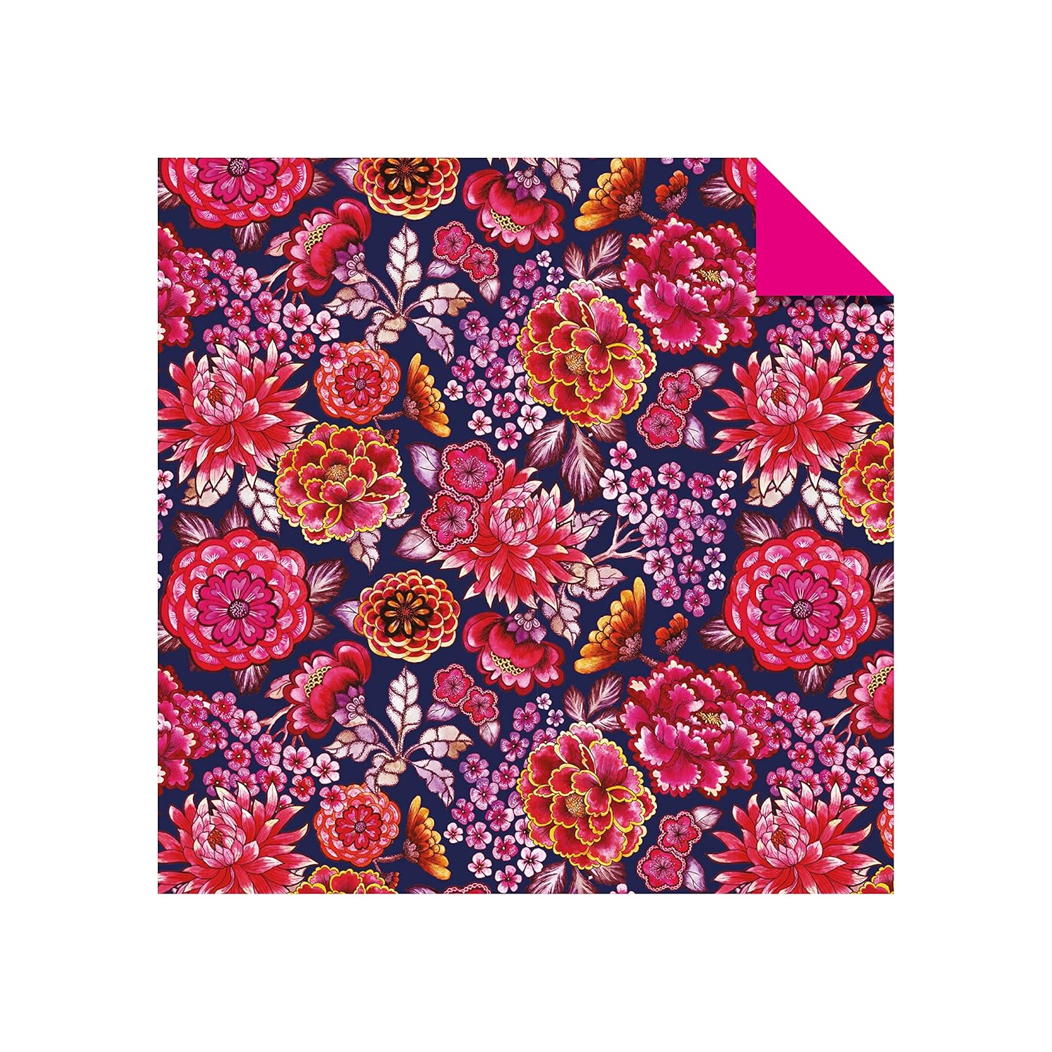 Origami Paper Bright Flowers: Double-sided Origami Sheets With 12 Punchy Floral Designs (Instructions for 5 Projects Included)