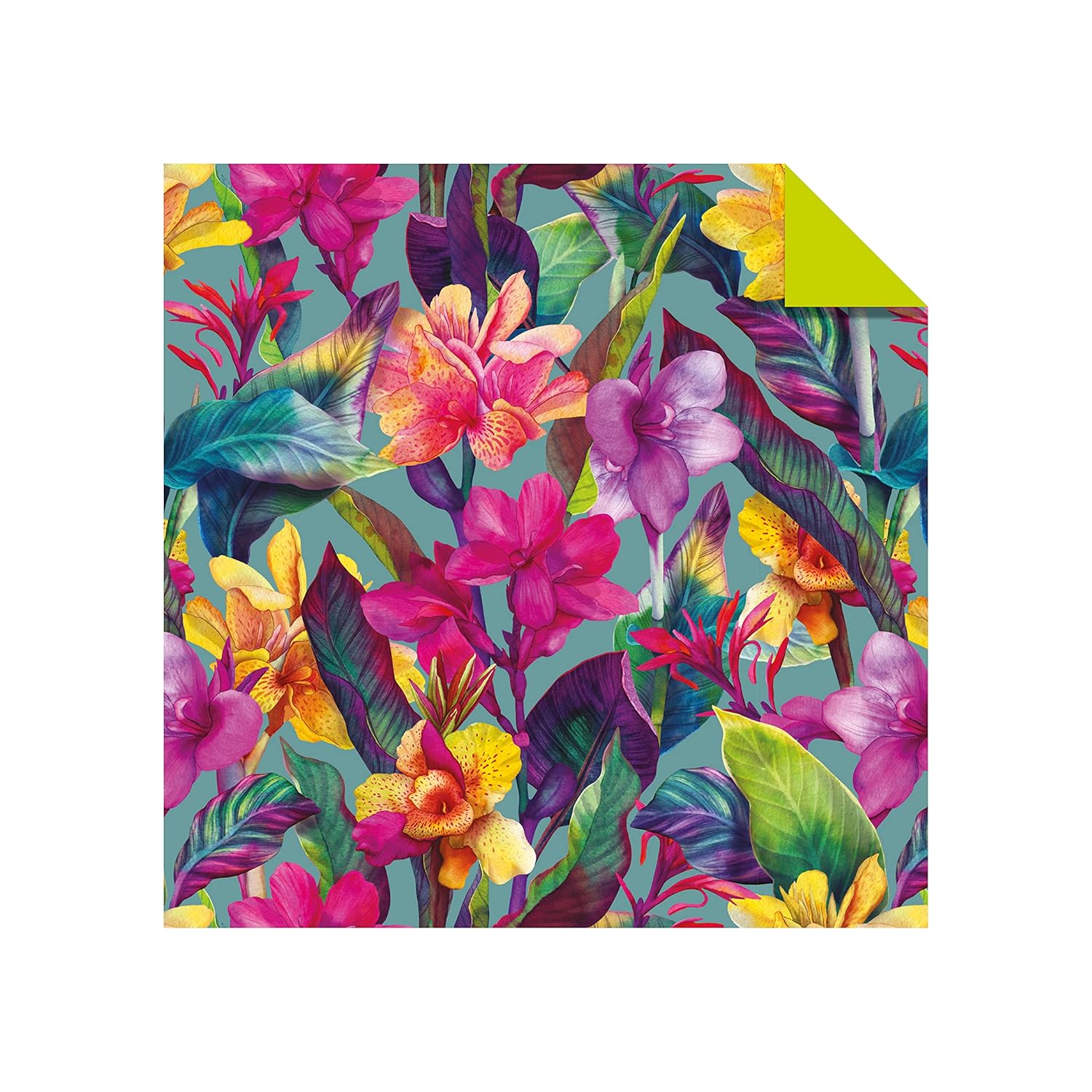 Origami Paper Bright Flowers: Double-sided Origami Sheets With 12 Punchy Floral Designs (Instructions for 5 Projects Included)