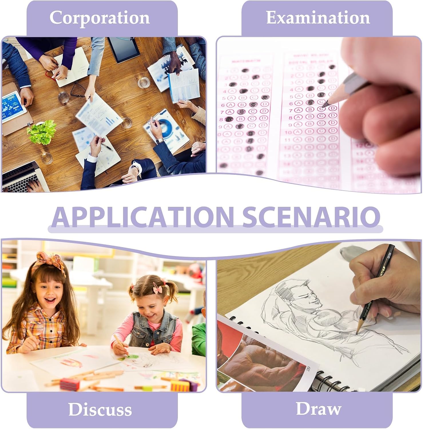 Set of 10 Multicolored Erasers, Fun and Creative Erasers in High Quality TPR, Ideal for Children, School and Office, Ergonomic and Non-Toxic Design