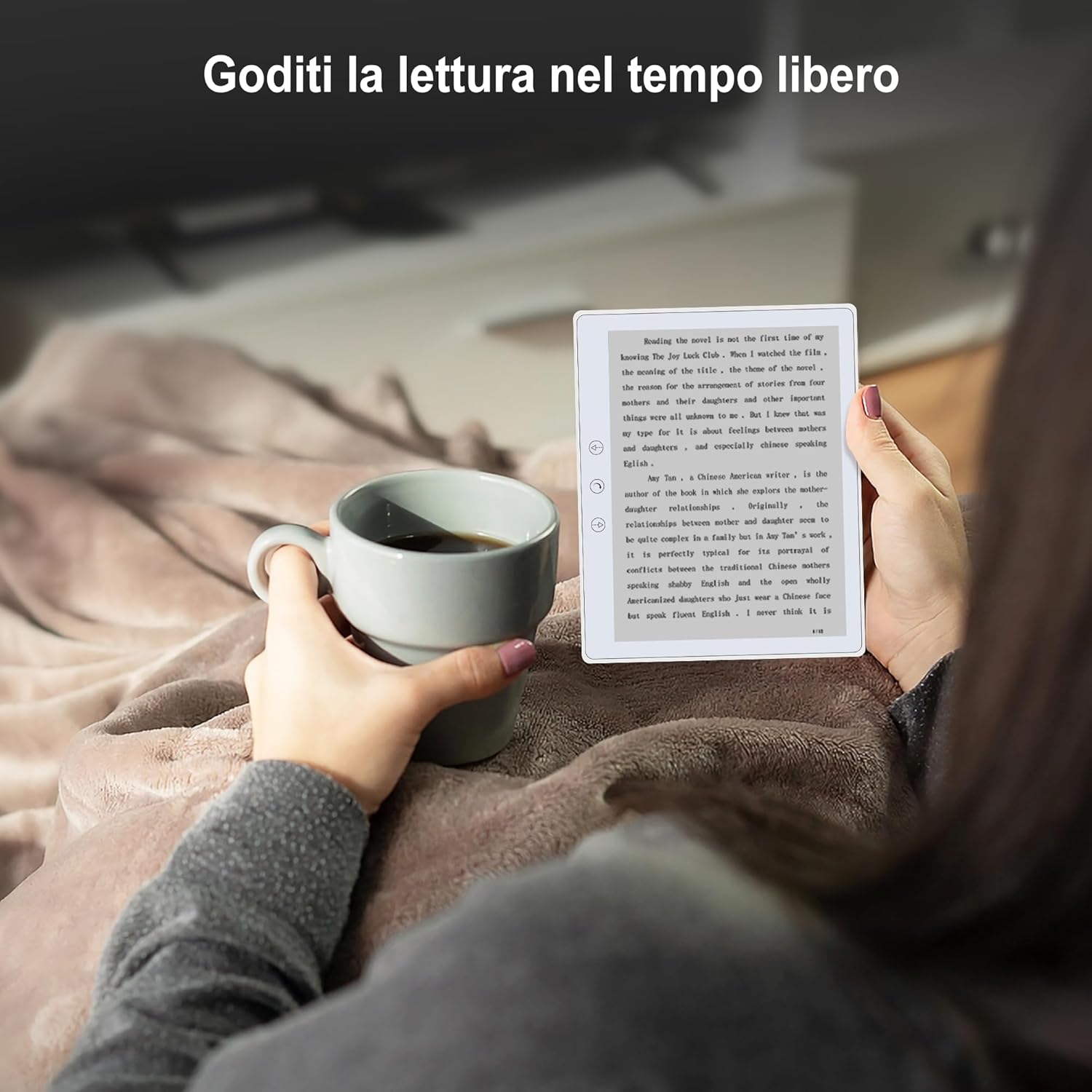 Veidoo 5.8 Inch Electronic Book Reader, HD Touch Screen, E-Ink Paper Technology, 32GB ROM, WiFi, Long Battery Life (White) silver