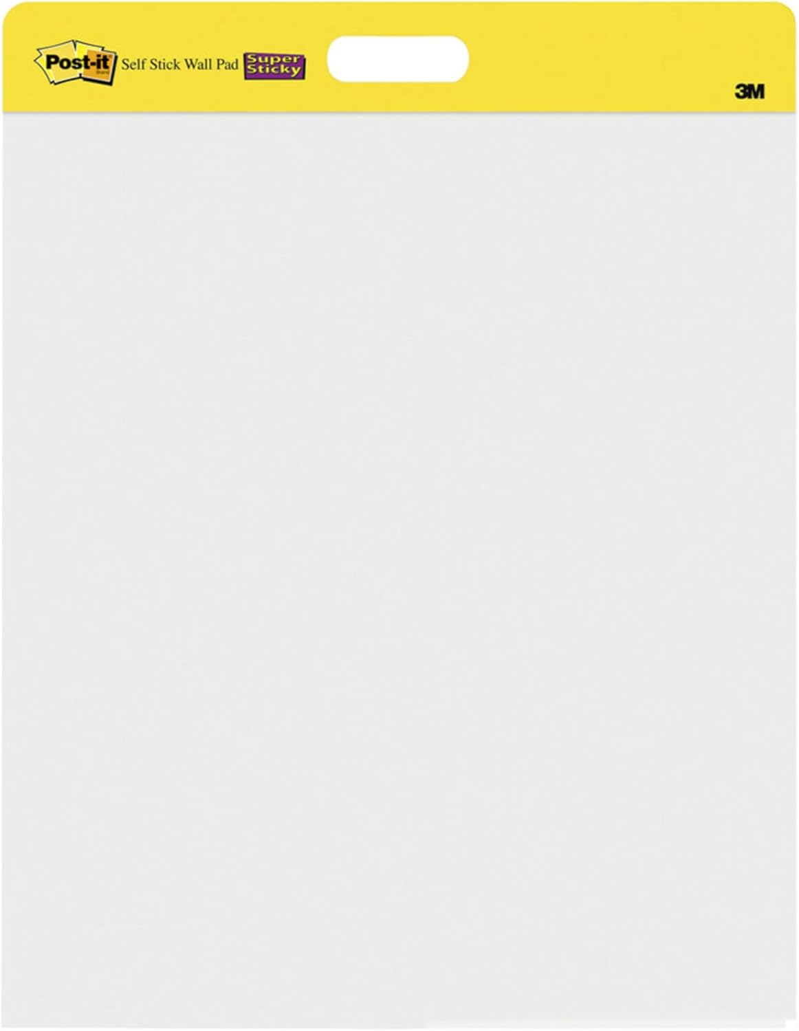 Wall Pad of Post-it Sheets with Removable Adhesive Super Sticky 566, White, 58.4 cm x 50.8 cm, 20 Sheets/Pad, 2 Pads/Pack, 100% PEFC, SGSCH-PEFC-COC-110078