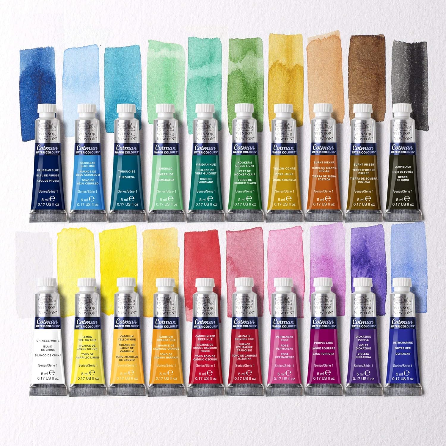Winsor & Newton Cotman Starter Set 20 x 5ml, Watercolour, 100ml Color Set (Pack of 1) INITIATION