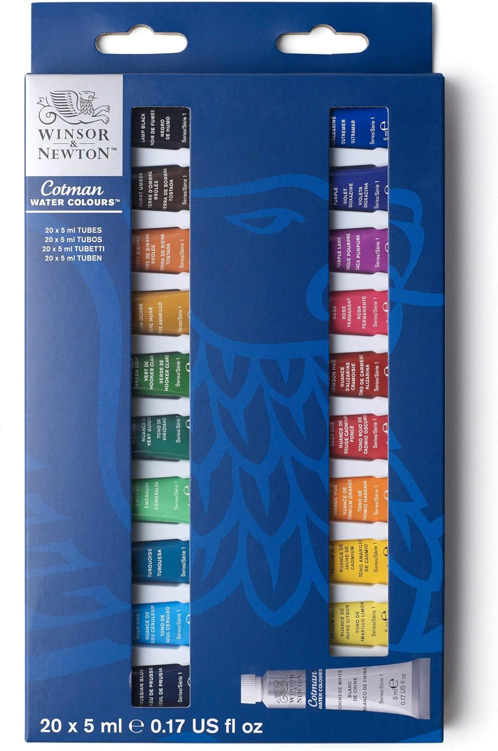 Winsor & Newton Cotman Starter Set 20 x 5ml, Watercolour, 100ml Color Set (Pack of 1) INITIATION